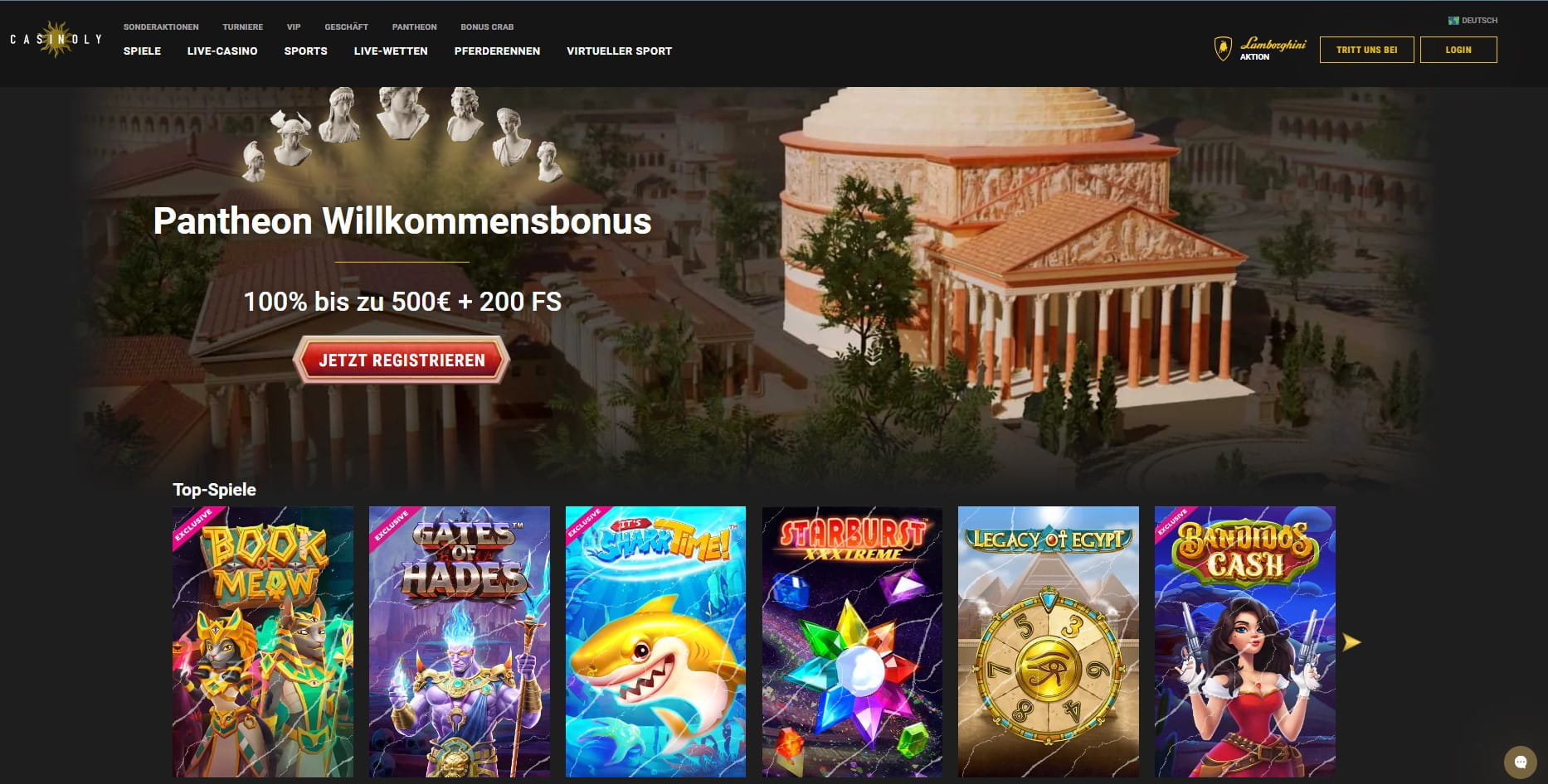 Casinoly Casino Website